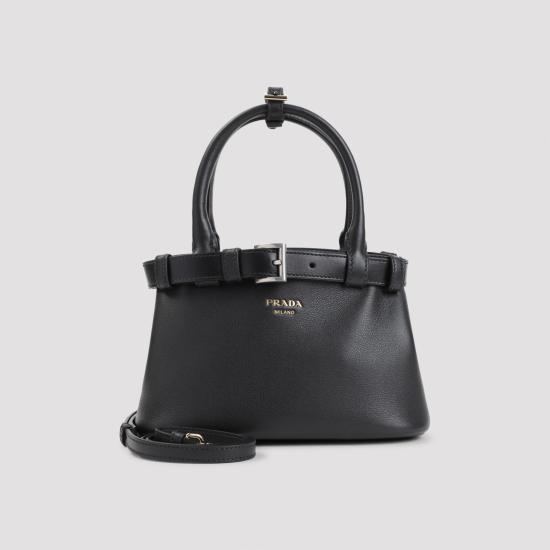 26FW 프라다 스몰 가죽 벨트 백 스몰 가죽 벨트 백 1BA502VOBO2CY9 F0002 BLACK - PRADA