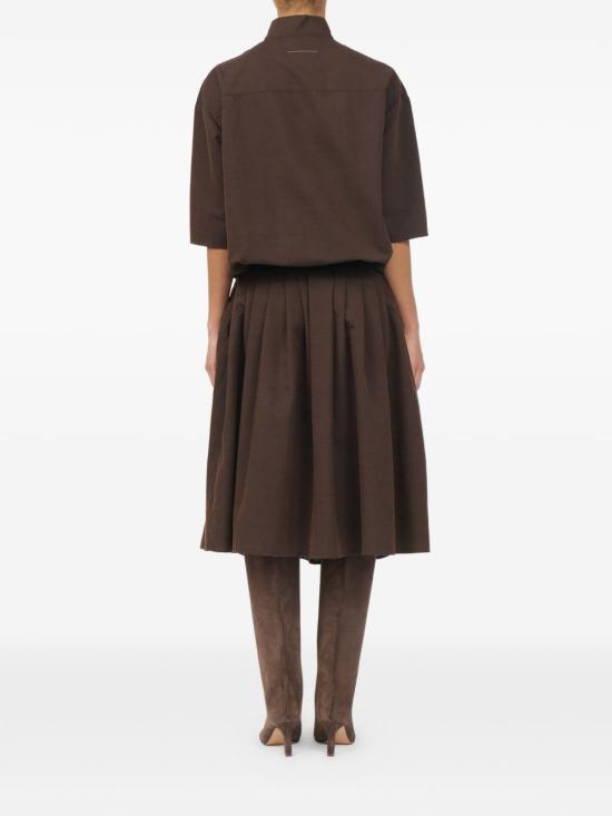 26FW MM6 메종마르지엘라 미디 원피스 S52DG0044M36006142 Brown - MM6 MAISON MARGIELA