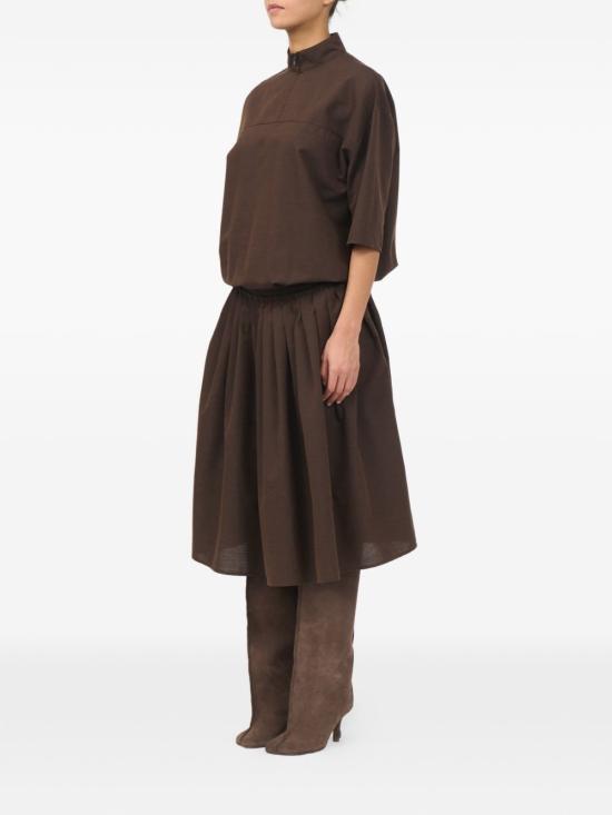 26FW MM6 메종마르지엘라 미디 원피스 S52DG0044M36006142 Brown - MM6 MAISON MARGIELA
