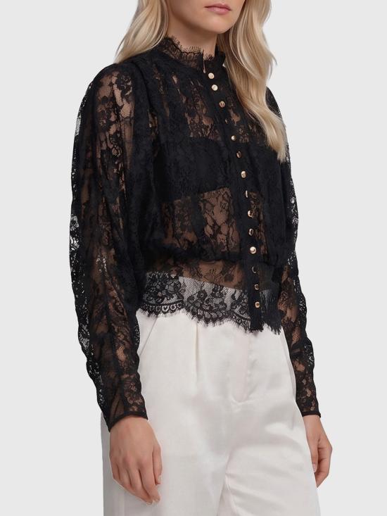 26FW 셀프 포트레이트 블라우스 AW26009TC B BLACK - SELF PORTRAIT