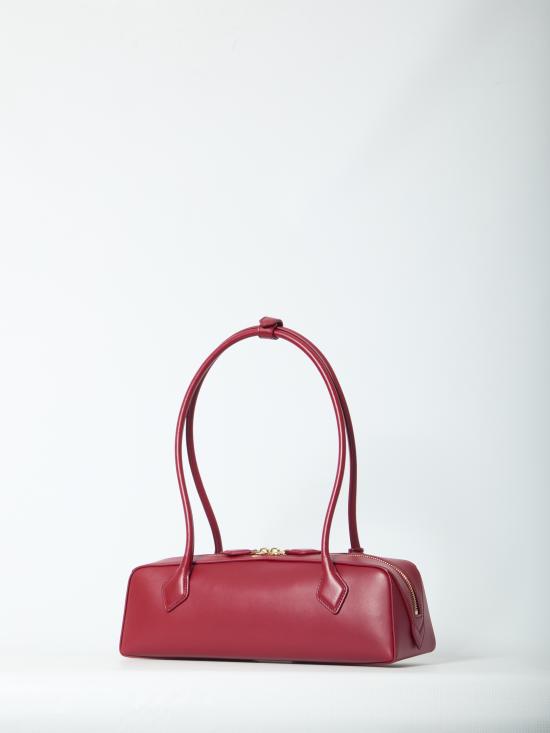 26FW 알라이아 르 테켈 미디움 레더 숄더백 AA1S06033I061 U18 RED - ALAIA