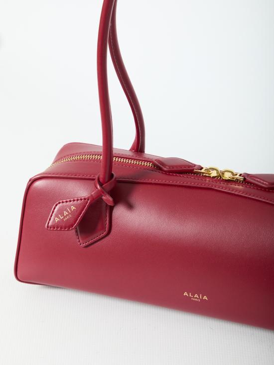 26FW 알라이아 르 테켈 미디움 레더 숄더백 AA1S06033I061 U18 RED - ALAIA