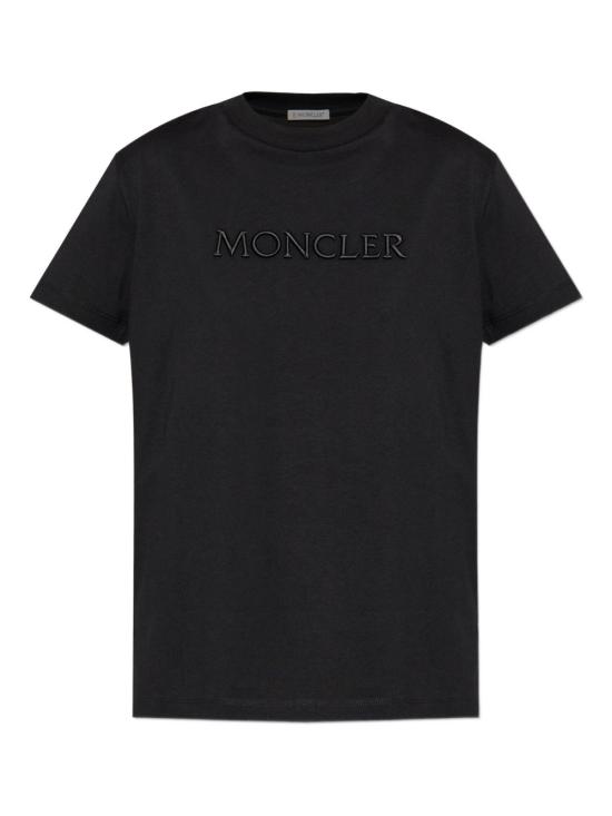 26FW 몽클레어 반팔 티셔츠 L20938C0002189AUO 999 BLACK