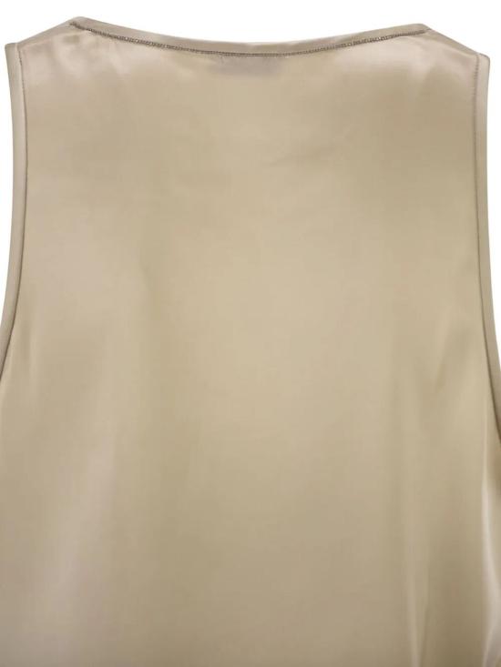 26SS 브루넬로 쿠치넬리 민소매 티셔츠 M0C59DZ300C9643 BEIGE - BRUNELLO CUCINELLI