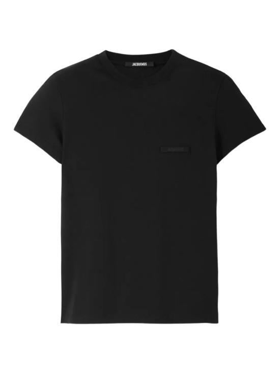 26FW 자크뮈스 그로그랭 로고 솟슬리브 티셔츠 TSW00550AJ00029 990 BLACK