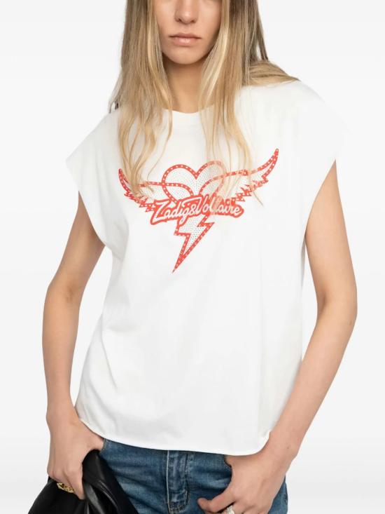 26SS 자딕앤볼테르 반팔 티셔츠 JWTT01280103 WHITE - ZADIG & VOLTAIRE