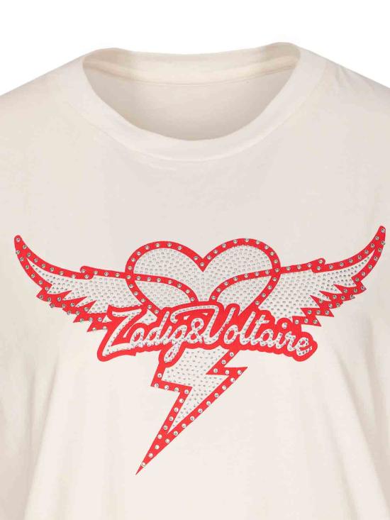 26SS 자딕앤볼테르 반팔 티셔츠 JWTT01280103 WHITE - ZADIG & VOLTAIRE