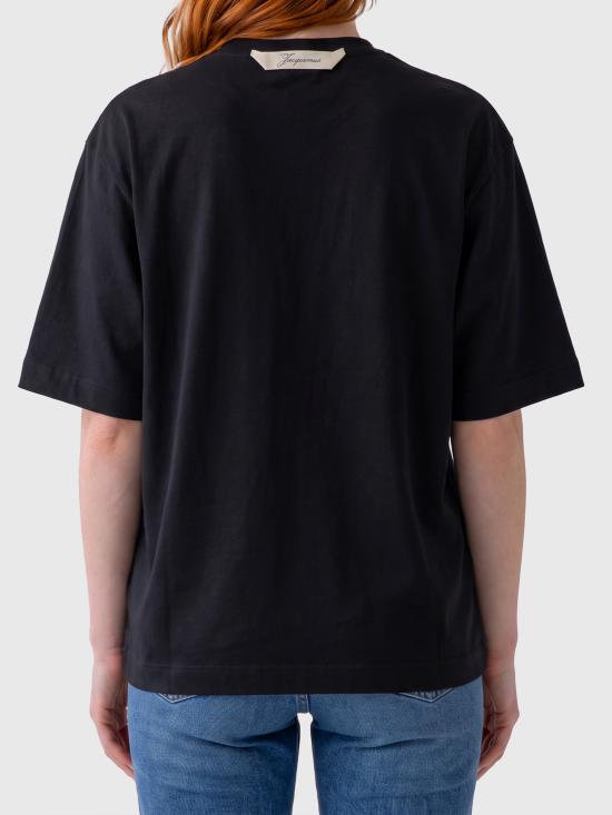 26FW 자크뮈스 Ventadou 티셔츠 TSW00588AJ00254 990 BLACK - JACQUEMUS