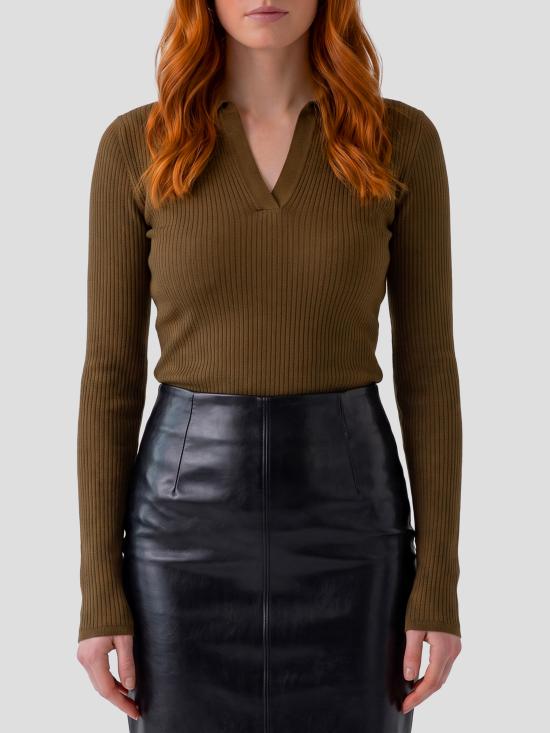 26FW 막스마라 긴팔 티셔츠 262136610160010012F 007 GREEN