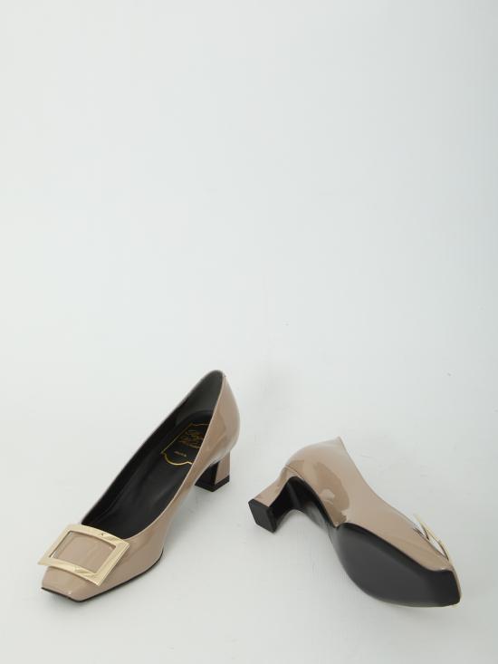 26FW 로저비비에 트럼펫 메탈 버클 펌프스 RVW44815280D1P C415 BEIGE - ROGER VIVIER