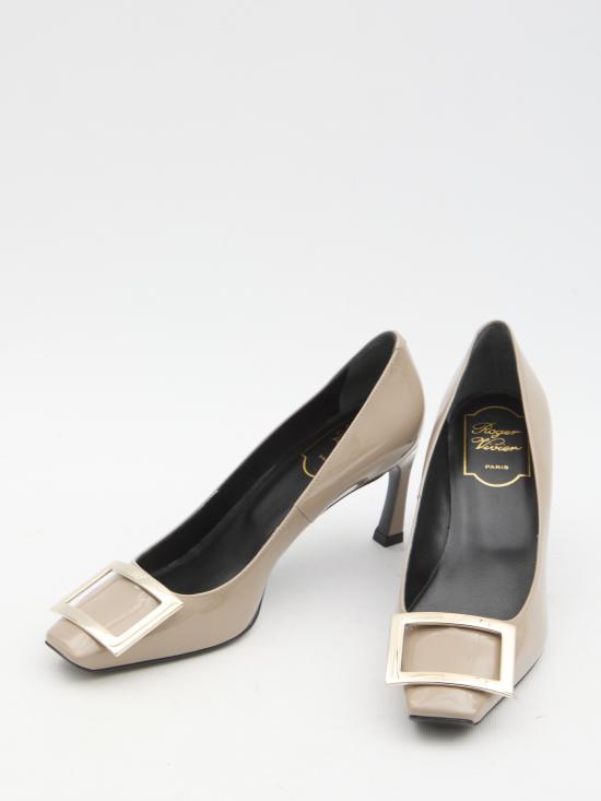 26FW 로저비비에 트럼펫 메탈 버클 펌프스 RVW40015280D1P C415 BEIGE - ROGER VIVIER
