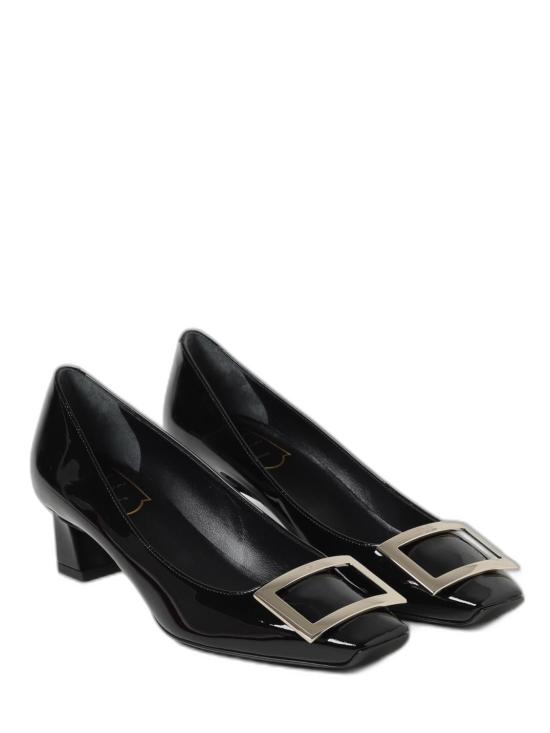 26FW 로저비비에 트럼펫 메탈 버클 펌프스 RVW44815280D1P B999 BLACK - ROGER VIVIER