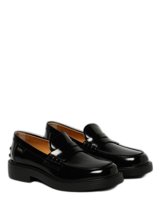 26FW 토즈 레더 로퍼 XXW20L0IP70SHA B999 BLACK - TODS