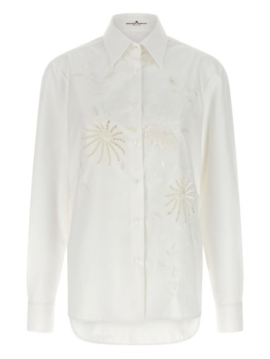 26SS 에르마노 설비노 셔츠 D482K362RWGF10602 SNOW WHITE