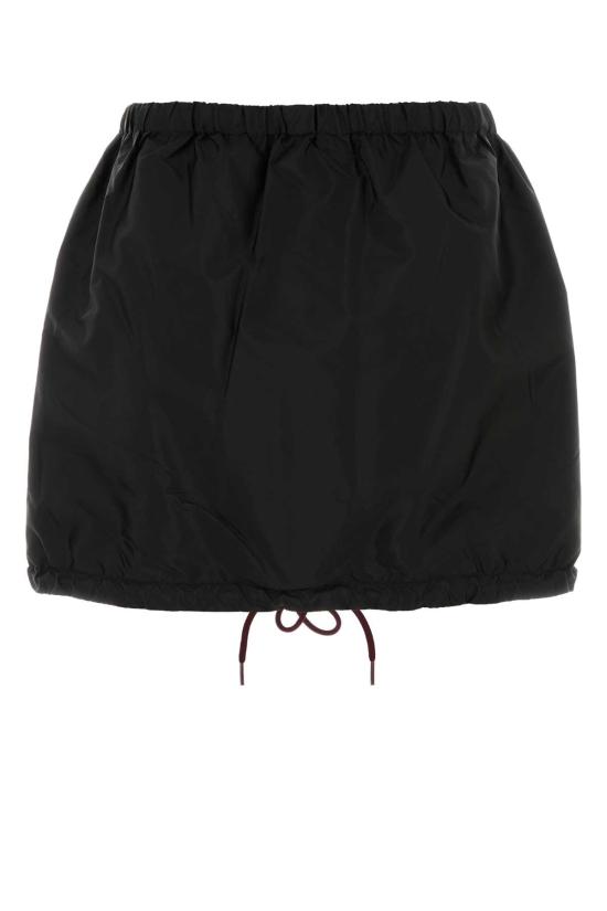 26FW 프라다 숏 스커트 21X053SOOO1WQ9 F0002 BLACK - PRADA