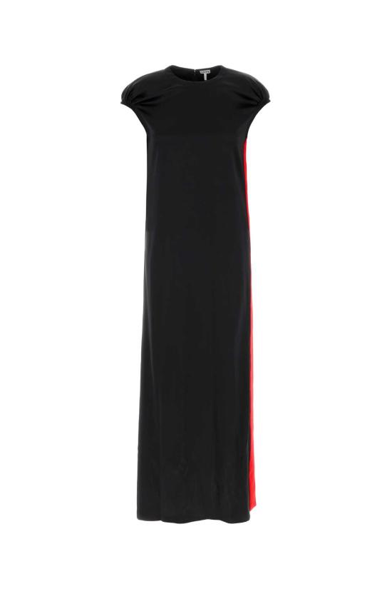26FW 로에베 미디 원피스 S359Y09XLE BLACKRED