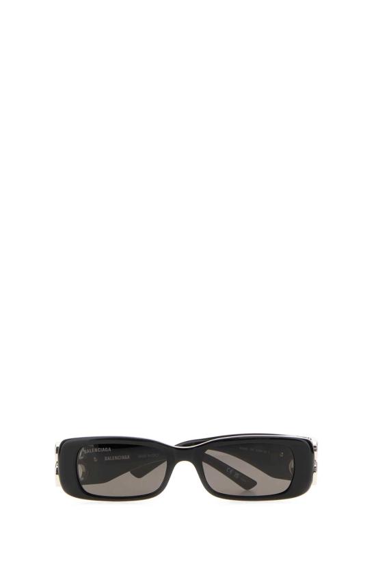 26FW 발렌시아가 선글라스 621643T0039 1054 BLACK SILVER LOGO - BALENCIAGA