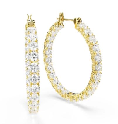 26SS 스와로브스키 이어링 5750620WHITEGOS Gold - SWAROVSKI