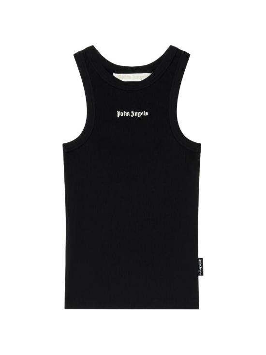 26SS 팜앤젤스 민소매 티셔츠 PWAC024S26JER0011003 BLACK OFF WHITE