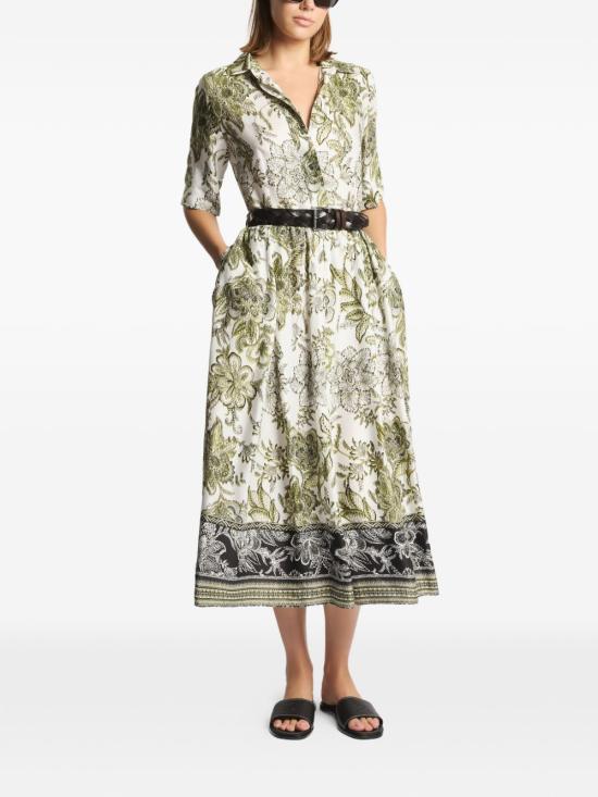 26SS 페이 미디 원피스 N8WE3525540ZGI7D51 Patterned - FAY
