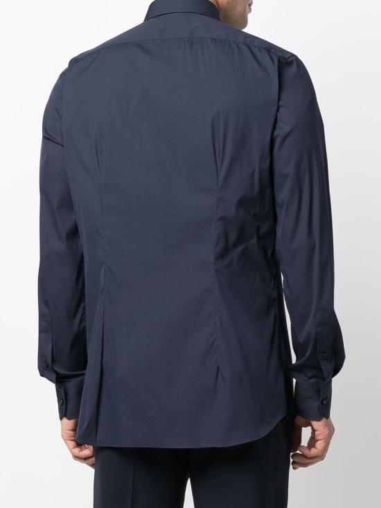  싸쿠스 긴팔 셔츠 658ML16125316 Navy blue - XACUS