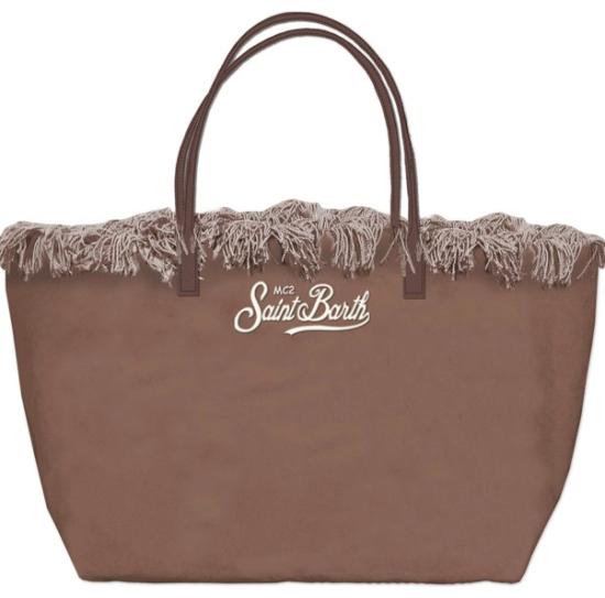 26SS 세인트바쓰 토트백 CITYBAGFRINGE01742L18EMB Brown