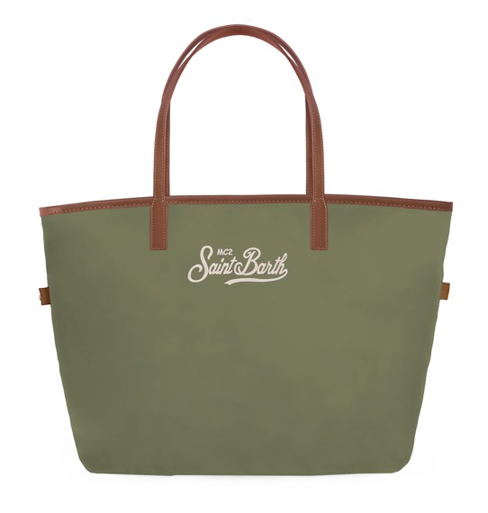 26SS 세인트바쓰 토트백 CITYBAGMIDNYLON00219L5218EMB Olive green