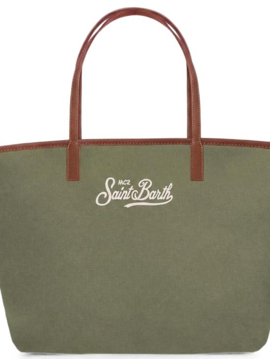 26SS 세인트바쓰 토트백 CITYBAGNYLON00219L5218EMB Olive green - MC2 SAINT BARTH