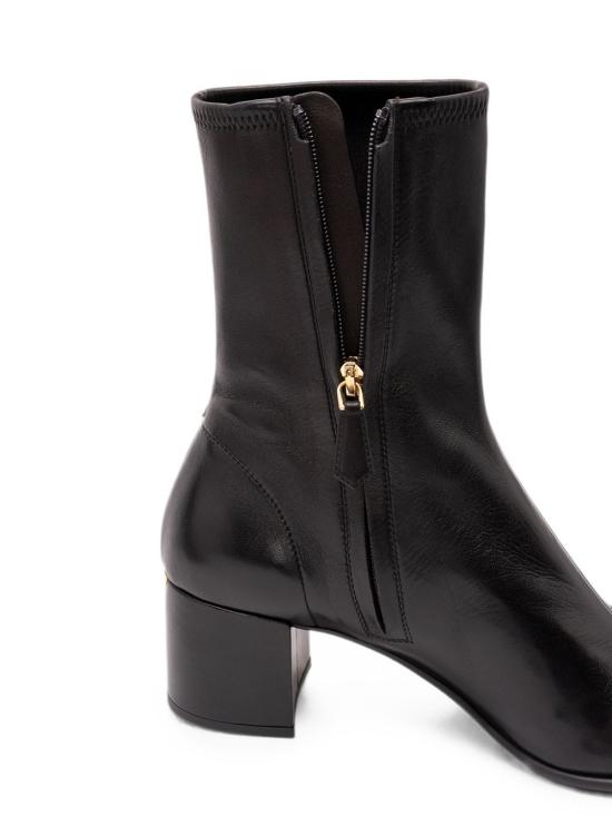 26FW 프라다 스트레치 나파 레더 앵클 부츠 1U233OL68F055F0002 Black - PRADA