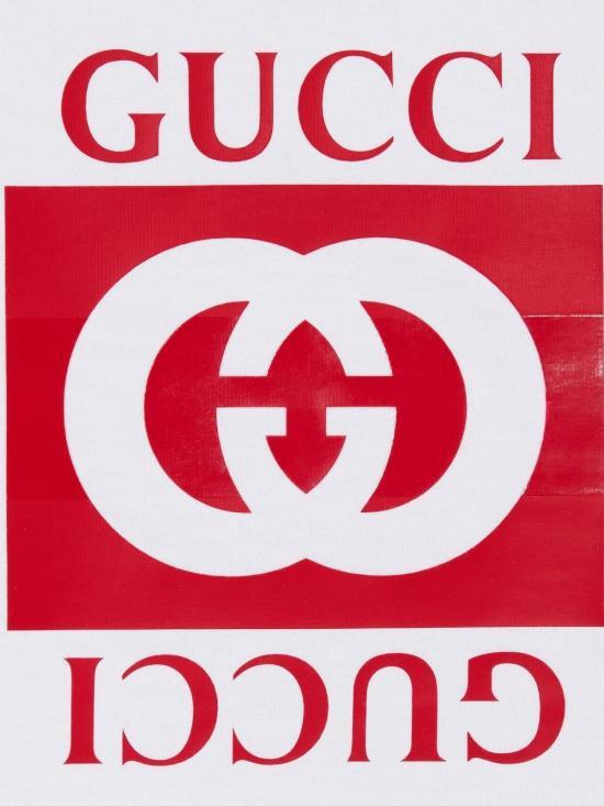26SS [키즈] 구찌 티셔츠 855551XJHO79055 WHITE RED - GUCCI