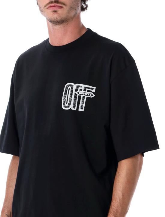 26FW 오프화이트 반팔 티셔츠 OMAA120F26JER00Y 001 BLACK - OFF WHITE