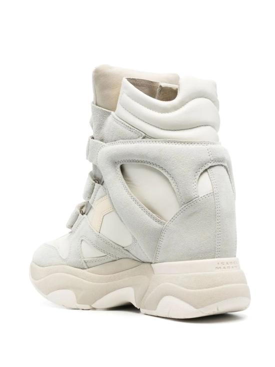 26FW 이자벨마랑 발스키 하이탑 스웨이드 웨지 스니커즈 BK0009FAA1E17S 20WH WHITE - ISABEL MARANT