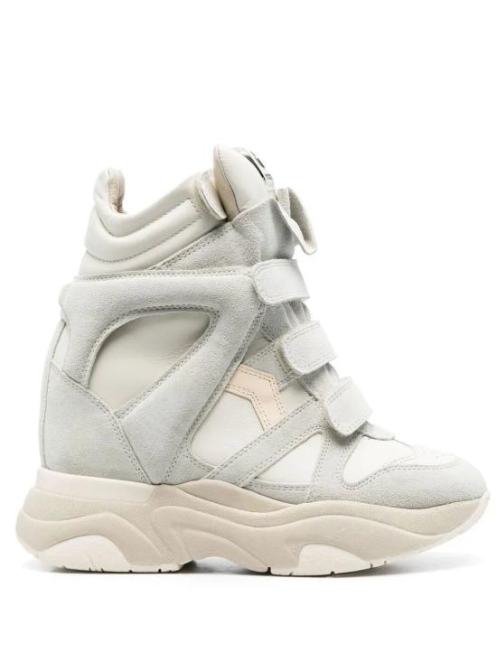 26FW 이자벨마랑 발스키 하이탑 스웨이드 웨지 스니커즈 BK0009FAA1E17S 20WH WHITE