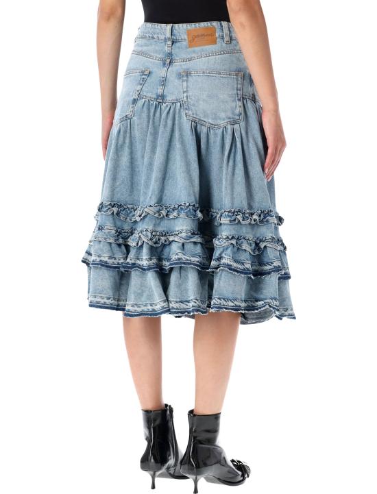 26FW 가니 데님 스커트 A109023012188 565 LIGHT BLUE - GANNI