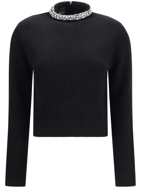 26FW 핑코 스웨터 107274A3GIZ99 BLACK