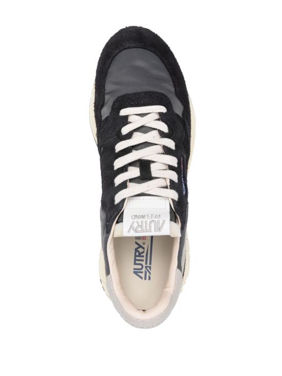 26FW 오트리 릴윈드 로우 나일론 스웨이드 스니커즈 WWLMNC05WHITEBLACK - AUTRY
