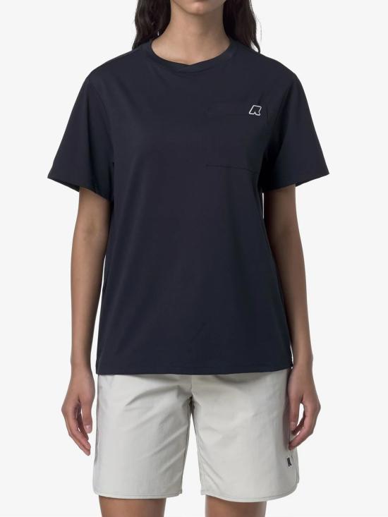 25SS 까웨 반팔 티셔츠 K61278WUNISEX K89 BLUE - K-WAY