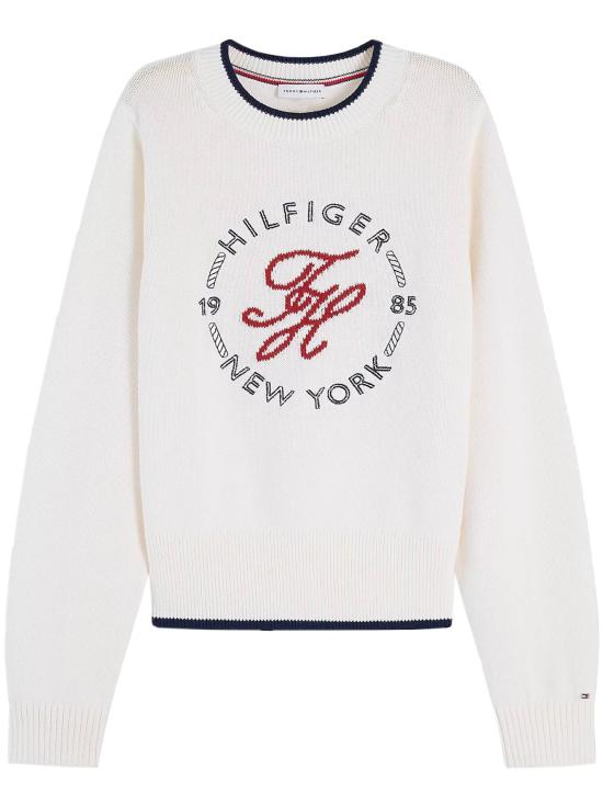 26FW 타미힐피거 스웨터 WW0WW51007 Z00 WHITE