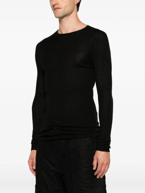 26FW 릭 오웬스 스웨터 RU02F4637RIBM 09 BLACK - RICK OWENS