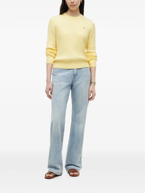 26FW 타미힐피거 스웨터 WW0WW44993 ZF0 YELLOW ORANGE - TOMMY HILFIGER