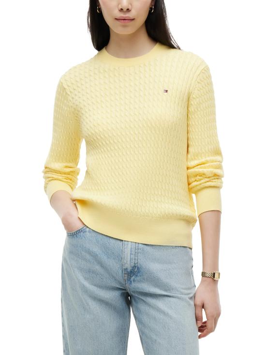 26FW 타미힐피거 스웨터 WW0WW44993 ZF0 YELLOW ORANGE - TOMMY HILFIGER