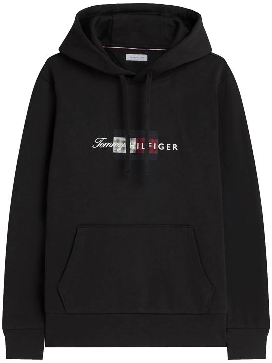 26FW 타미힐피거 후드 티셔츠 MW0MW43220 BDS BLACK