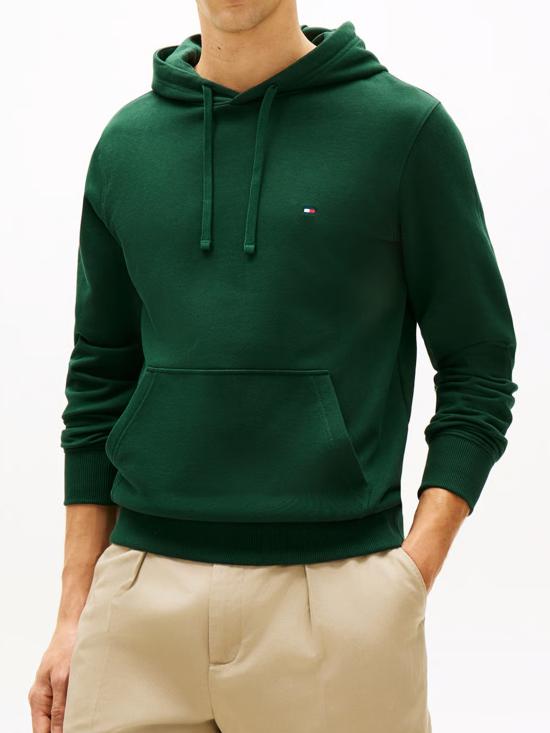 26SS 타미힐피거 후드 티셔츠 MW0MW37235 MBN GREEN - TOMMY HILFIGER