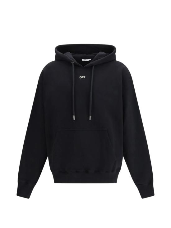 26SS 오프화이트 후드 티셔츠 44MBB085S26F00R001 BLACK