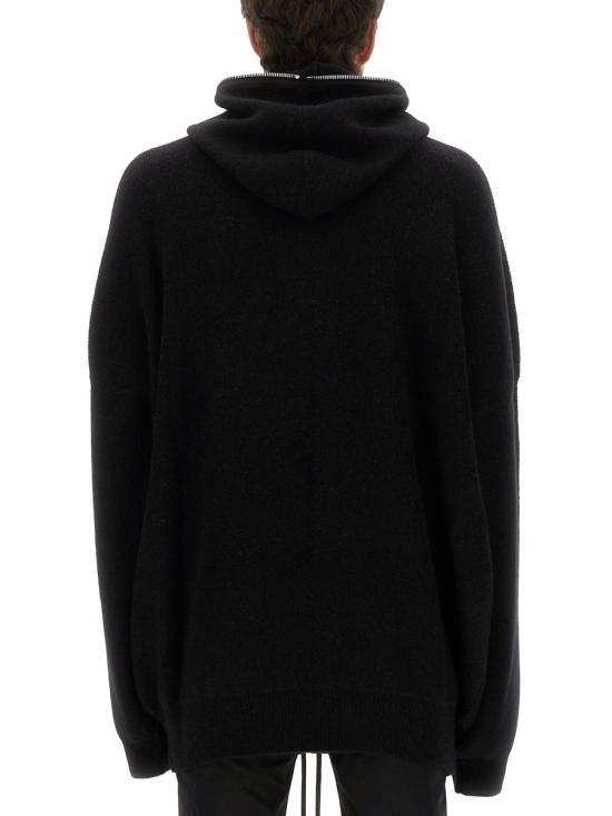 26SS 릭 오웬스 후드 티셔츠 RU02E1688KWP 09 BLACK - RICK OWENS