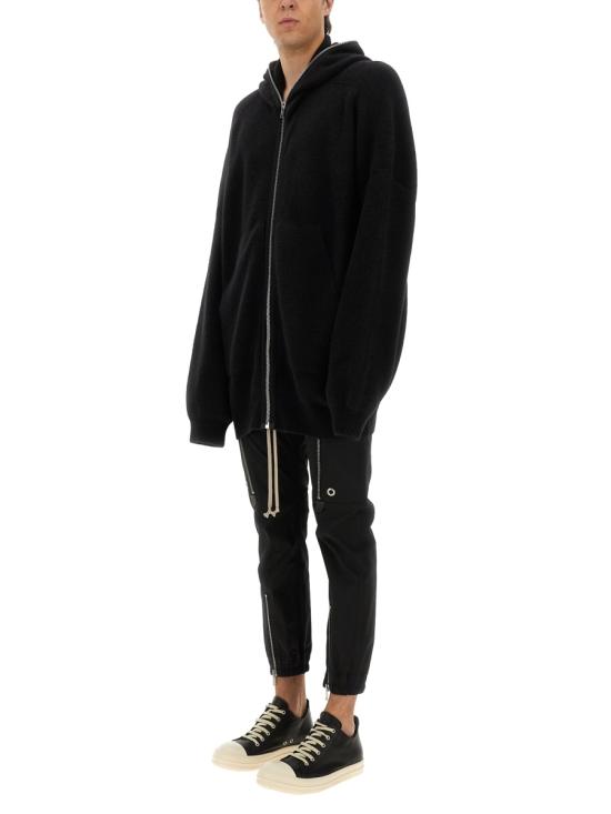 26SS 릭 오웬스 후드 티셔츠 RU02E1688KWP 09 BLACK - RICK OWENS