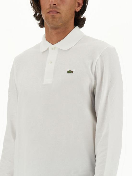 26SS 라코스테 클래식 롱슬리브 폴로 셔츠 L1312 001 WHITE - LACOSTE