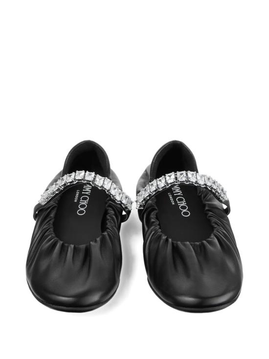 26FW 지미추 플랫 슈즈 JADEBALLERINAGKE BLACK - JIMMY CHOO