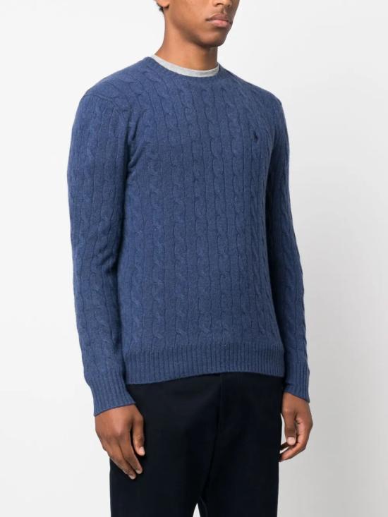 26SS 폴로 랄프로렌 케이블 니트 스웨터 710876762 017 BLUE - POLO RALPH LAUREN