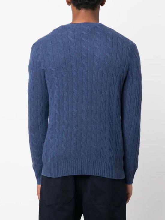 26SS 폴로 랄프로렌 케이블 니트 스웨터 710876762 017 BLUE - POLO RALPH LAUREN
